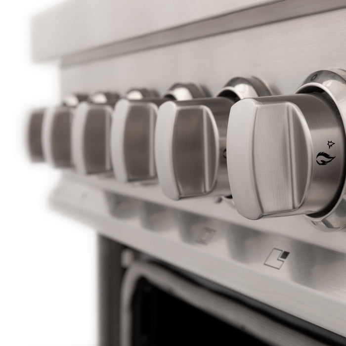 ZLINE 24" Professional Dual Fuel Range in White Matte RAS - WM - 24 - Farmhouse Kitchen and Bath