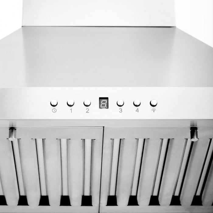 ZLINE 24" Wall Range Hood, Built - in CrownSound® Bluetooth Speakers, KBCRN - BT - 24 - Farmhouse Kitchen and Bath