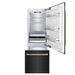 ZLINE 30" Autograph 16.1 cu. ft. 2 - Door Bottom Freezer Fridge Water/Ice Dispenser Black Stainless Steel Champagne Bronze Accents RBIVZ - BS - 30 - CB - Farmhouse Kitchen and Bath