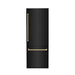 ZLINE 30" Autograph 16.1 cu. ft. 2 - Door Bottom Freezer Fridge Water/Ice Dispenser Black Stainless Steel Champagne Bronze Accents RBIVZ - BS - 30 - CB - Farmhouse Kitchen and Bath
