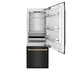 ZLINE 30" Autograph 16.1 cu. ft. 2 - Door Bottom Freezer Fridge Water/Ice Dispenser Black Stainless Steel Champagne Bronze Accents RBIVZ - BS - 30 - CB - Farmhouse Kitchen and Bath