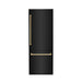ZLINE 30" Autograph 16.1 cu. ft. 2 - Door Bottom Freezer Fridge Water/Ice Dispenser Black Stainless Steel Gold Accents RBIVZ - BS - 30 - G - Farmhouse Kitchen and Bath