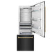 ZLINE 30" Autograph 16.1 cu. ft. 2 - Door Bottom Freezer Fridge Water/Ice Dispenser Black Stainless Steel Gold Accents RBIVZ - BS - 30 - G - Farmhouse Kitchen and Bath