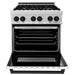 ZLINE 30" Autograph, Dual Fuel Range, White Door, RASZ - WM - 30 - MB - Farmhouse Kitchen and Bath