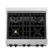 ZLINE 30" Autograph, Dual Fuel Range, White Door, RASZ - WM - 30 - MB - Farmhouse Kitchen and Bath