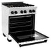 ZLINE 30" Autograph, Dual Fuel Range, White Door, RASZ - WM - 30 - MB - Farmhouse Kitchen and Bath