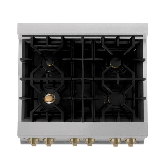 ZLINE 30" Autograph, Dual Fuel Range,RASZ - WM - 30 - CB - Farmhouse Kitchen and Bath