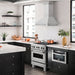 ZLINE 30" Autograph DuraSnow Stainless Steel Wall Range Hood 8654SNX - 30 - Farmhouse Kitchen and Bath