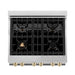 ZLINE 30" Autograph Edition, Dual Fuel Range, Gold Accents, RAZ - 30 - G - Farmhouse Kitchen and Bath