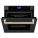 ZLINE 30" Autograph Edition Single Wall Oven with Self Clean and True Convection in Black Stainless Steel Gold Accent AWSZ - 30 - BS - G - Farmhouse Kitchen and Bath