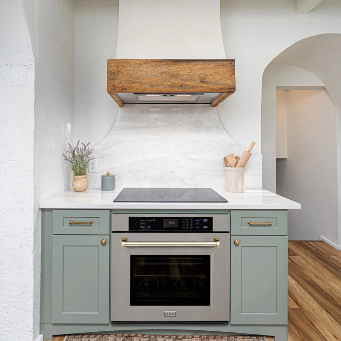 ZLINE 30" Autograph Edition Single Wall Oven with Self Clean and True Convection in Stainless Steel AWSZ - 30 - G - Farmhouse Kitchen and Bath
