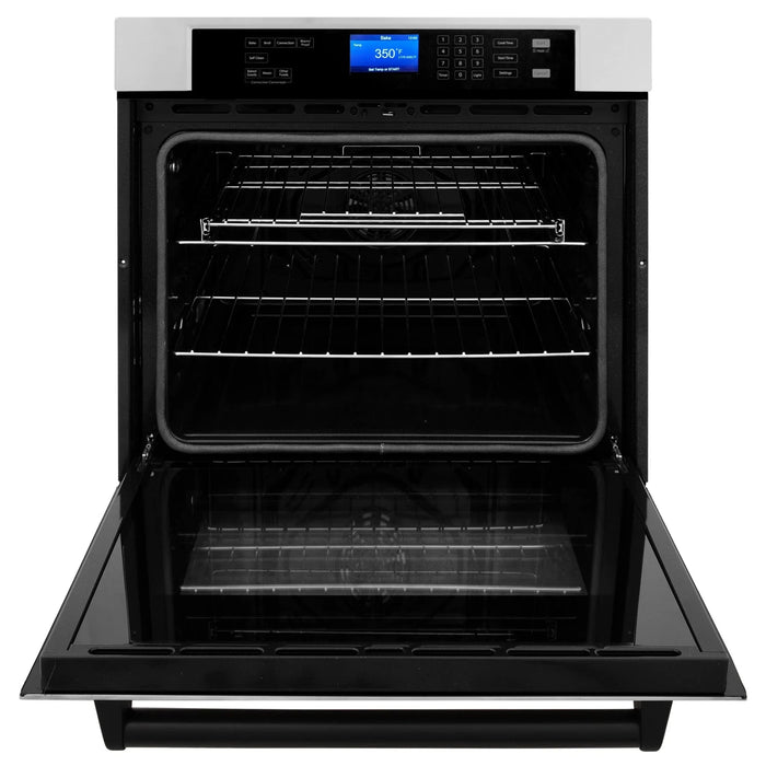 ZLINE 30" Autograph Edition Single Wall Oven with Self Clean and True Convection in Stainless Steel AWSZ - 30 - MB - Farmhouse Kitchen and Bath