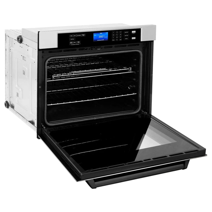 ZLINE 30" Autograph Edition Single Wall Oven with Self Clean and True Convection in Stainless Steel AWSZ - 30 - MB - Farmhouse Kitchen and Bath