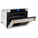 ZLINE 30" Autograph Edition Single Wall Oven with Self Clean and True Convection Stainless Steel AWSSZ - 30 - G - Farmhouse Kitchen and Bath