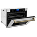 ZLINE 30" Autograph Edition Single Wall Oven with Self Clean and True Convection Stainless Steel AWSSZ - 30 - G - Farmhouse Kitchen and Bath