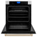 ZLINE 30" Autograph Edition Single Wall Oven with Self Clean and True Convection Stainless Steel AWSSZ - 30 - G - Farmhouse Kitchen and Bath