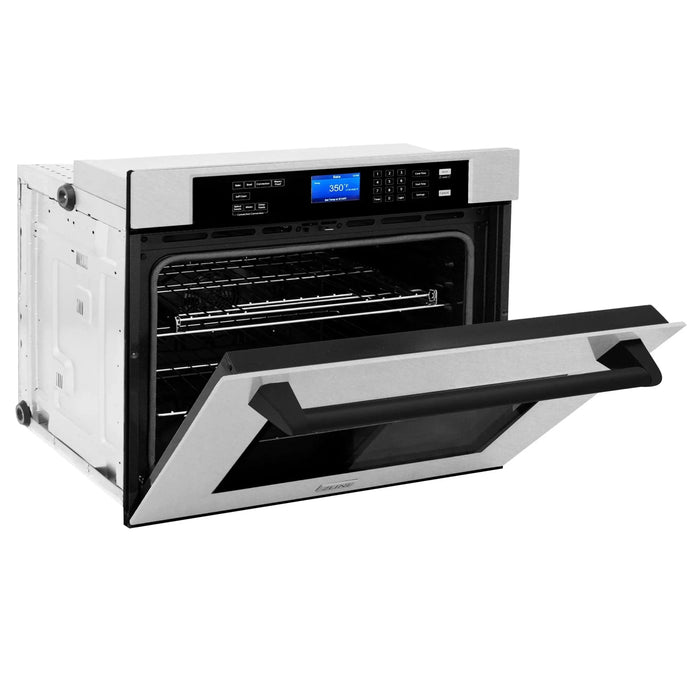 ZLINE 30" Autograph Edition Single Wall Oven with Self Clean and True Convection Stainless Steel AWSSZ - 30 - MB - Farmhouse Kitchen and Bath