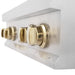 ZLINE 30" Autograph Rangetop, DuraSnow, Gold Accent, RTZ - 30 - G - Farmhouse Kitchen and Bath