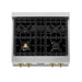 ZLINE 30" Autograph Rangetop, DuraSnow, RTZ - 30 - CB - Farmhouse Kitchen and Bath