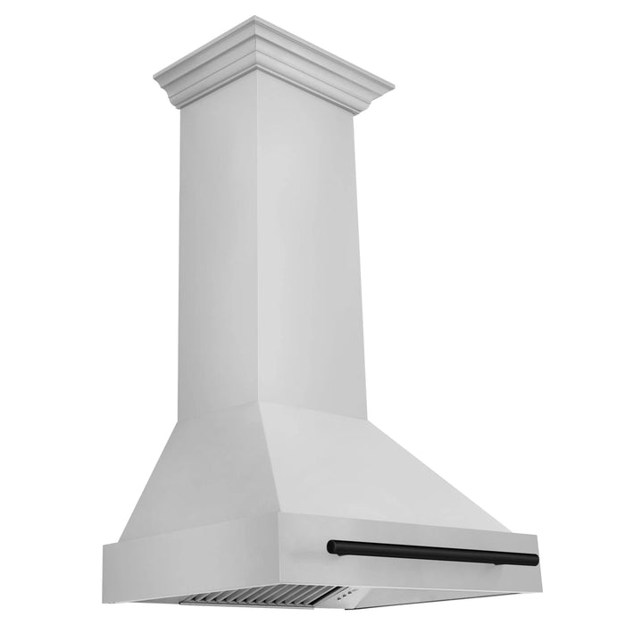 ZLINE 30" Autograph Stainless Wall Range Hood, White, 8654STZ - 30 - G - Farmhouse Kitchen and Bath