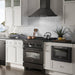 ZLINE 30" Black Stainless, Gas/Electric Oven, Brass Burners, RAB - BR - 30 - Farmhouse Kitchen and Bath