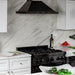 ZLINE 30" Black Stainless, Gas/Electric Oven, Brass Burners, RAB - BR - 30 - Farmhouse Kitchen and Bath