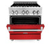 ZLINE 30" Bundle Range RA - RM - 30 & Wall Range Hood KB - 30, 2KP - RARMRH30 - Farmhouse Kitchen and Bath