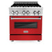 ZLINE 30" Bundle Range RA - RM - 30 & Wall Range Hood KB - 30, 2KP - RARMRH30 - Farmhouse Kitchen and Bath