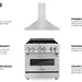 ZLINE 30" Bundle Range RA30 & Wall Range Hood KB - 30, 2KP - RARH30 - Farmhouse Kitchen and Bath