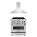 ZLINE 30" Bundle Range RA30 & Wall Range Hood KB - 30, 2KP - RARH30 - Farmhouse Kitchen and Bath