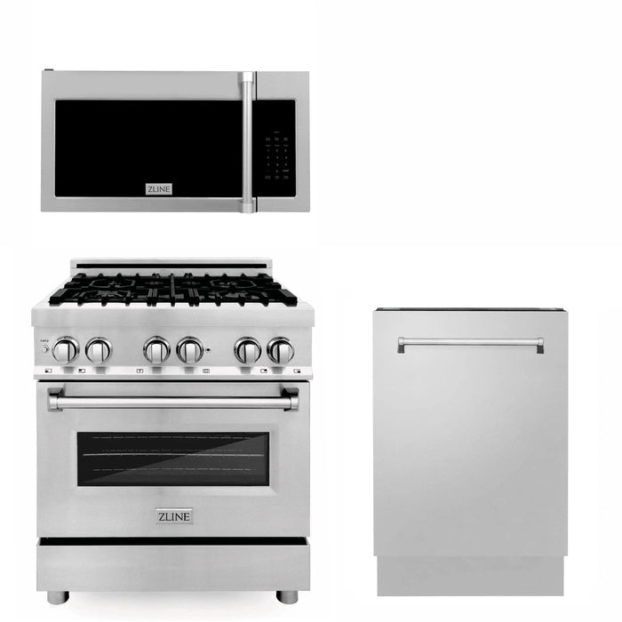 ZLINE 30" Bundled Stainless DualRange RangeHood Dishwasher 3KP - RAOTRH30 - DWV - Farmhouse Kitchen and Bath