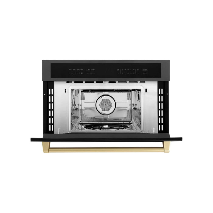 ZLINE 30” Convection Microwave, Black Stainless, Bronze MWOZ - 30 - BS - CB - Farmhouse Kitchen and Bath