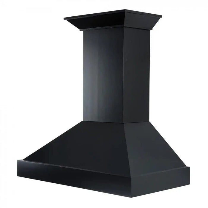 ZLINE 30" Designer Series Wooden Wall Range Hood in Black, KBCC - 30 - Farmhouse Kitchen and Bath
