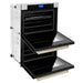 ZLINE 30" Double Wall Oven, DuraSnow Finish, Self Cleaning, AWDSZ - 30 - G - Farmhouse Kitchen and Bath
