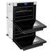 ZLINE 30" Double Wall Oven, DuraSnow Finish, Self Cleaning, AWDSZ - 30 - MB - Farmhouse Kitchen and Bath