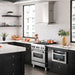ZLINE 30" Dual Fuel Oven Range, Stainless Steel, Brass Burners, RA - BR - 30 - Farmhouse Kitchen and Bath