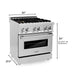 ZLINE 30" Dual Fuel Oven Range, Stainless Steel, Brass Burners, RA - BR - 30 - Farmhouse Kitchen and Bath