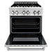 ZLINE 30" Dual Fuel Oven Range, Stainless Steel, Brass Burners, RA - BR - 30 - Farmhouse Kitchen and Bath