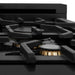 ZLINE 30" Dual Fuel Range, Black Stainless, Champagne Bronze, RABZ - 30 - CB - Farmhouse Kitchen and Bath