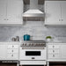 ZLINE 30" Dual Fuel Range, DuraSnow, Stainless, White Matte Door, RAS - WM - 30 - Farmhouse Kitchen and Bath