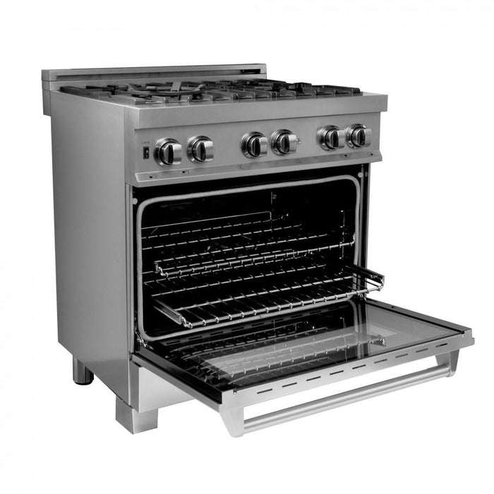 ZLINE 30" Dual Fuel Range, Snow Stainless, Snow Stainless Door, RAS - SN - 30 - Farmhouse Kitchen and Bath