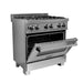 ZLINE 30" Dual Fuel Range, Snow Stainless, Snow Stainless Door, RAS - SN - 30 - Farmhouse Kitchen and Bath