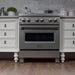 ZLINE 30" Dual Fuel Range, Snow Stainless, Snow Stainless Door, RAS - SN - 30 - Farmhouse Kitchen and Bath