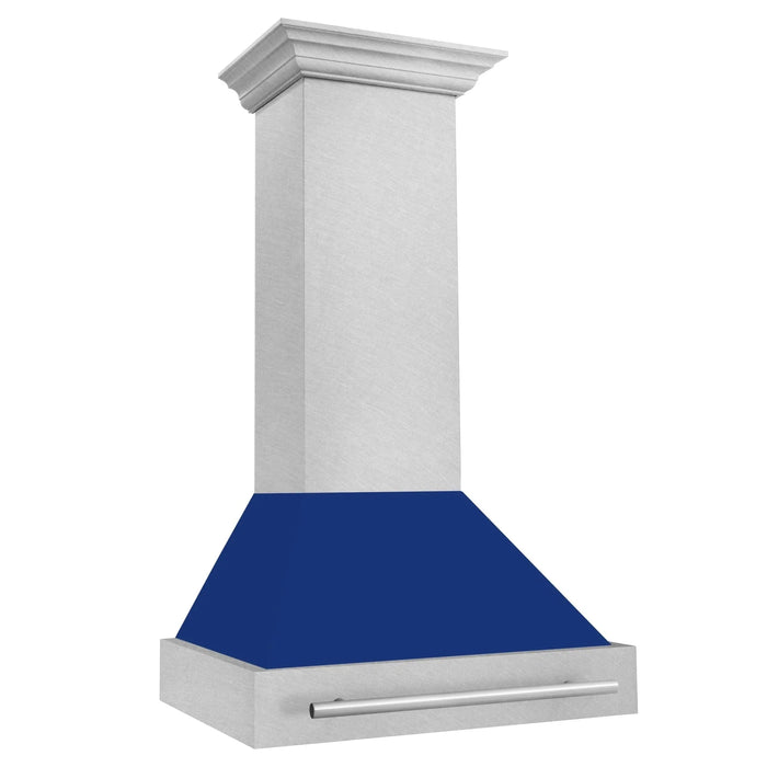 ZLINE 30" DuraSnow® Stainless Steel Range Hood with Color Shell Options 8654SNX - BG - 30 - Farmhouse Kitchen and Bath