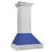 ZLINE 30" DuraSnow® Stainless Steel Range Hood with Color Shell Options 8654SNX - BM - 30 - Farmhouse Kitchen and Bath