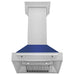 ZLINE 30" DuraSnow® Stainless Steel Range Hood with Color Shell Options 8654SNX - BM - 30 - Farmhouse Kitchen and Bath