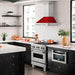 ZLINE 30" DuraSnow® Stainless Steel Range Hood with Color Shell Options 8654SNX - RM - 30 - Farmhouse Kitchen and Bath