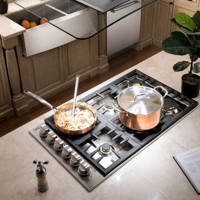 ZLINE 30" Gas Cooktop with 4 Gas Brass Burners RC - BR - 30 - Farmhouse Kitchen and Bath