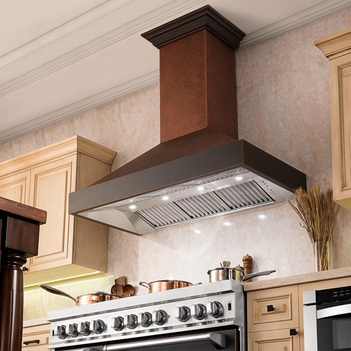 ZLINE 30" Hand - Hammered Copper Finish Wall Range Hood, 655 - HBXXX - 30 - Farmhouse Kitchen and Bath