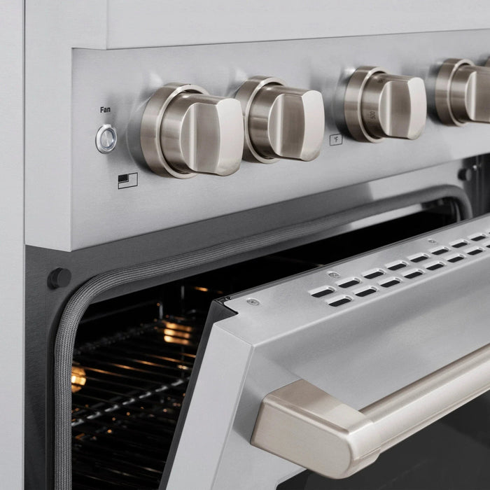 ZLINE 30 In. Gas Range, Stainless Steel w/ Brass Burners, SGR - BR - 30 - Farmhouse Kitchen and Bath
